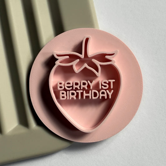 Berry 1st Birthday - Imprint Stamp