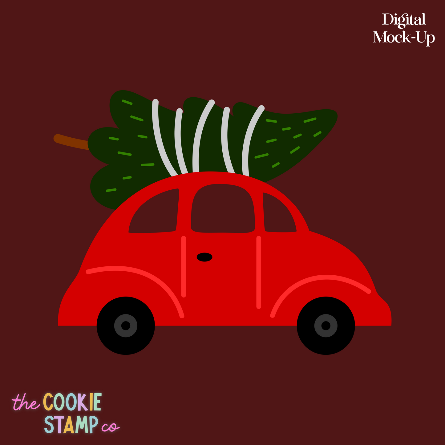 Tree On Car Roof - Multi Pop Embosser