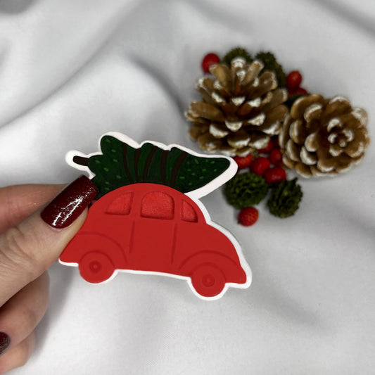 Tree On Car Roof - Multi Pop Embosser