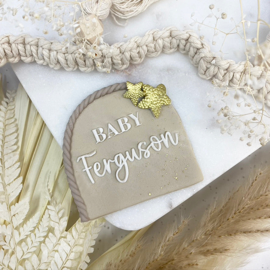 Bespoke Baby Surname Embosser #1