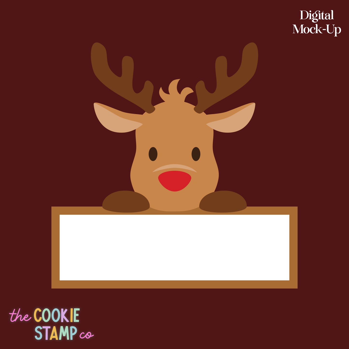 Reindeer Name Plate - Multi Pop Embosser