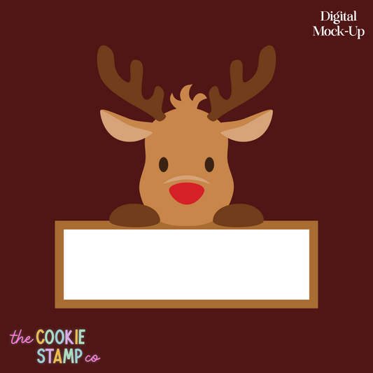 Reindeer Name Plate - Multi Pop Embosser