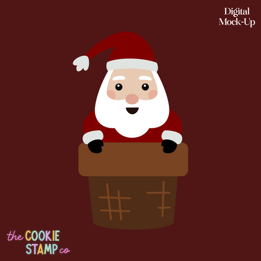 Santa In The Chimney - Multi Pop Embosser