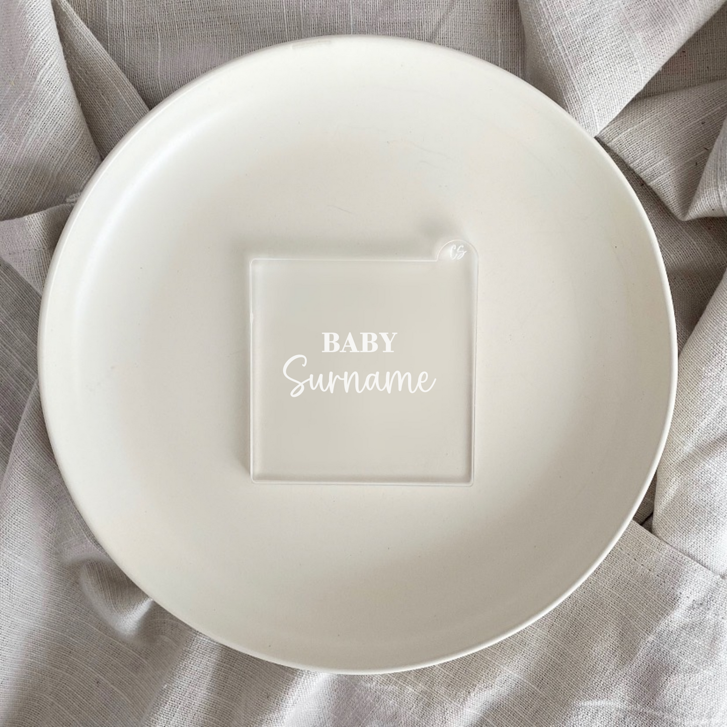 Bespoke Baby Surname Embosser #1