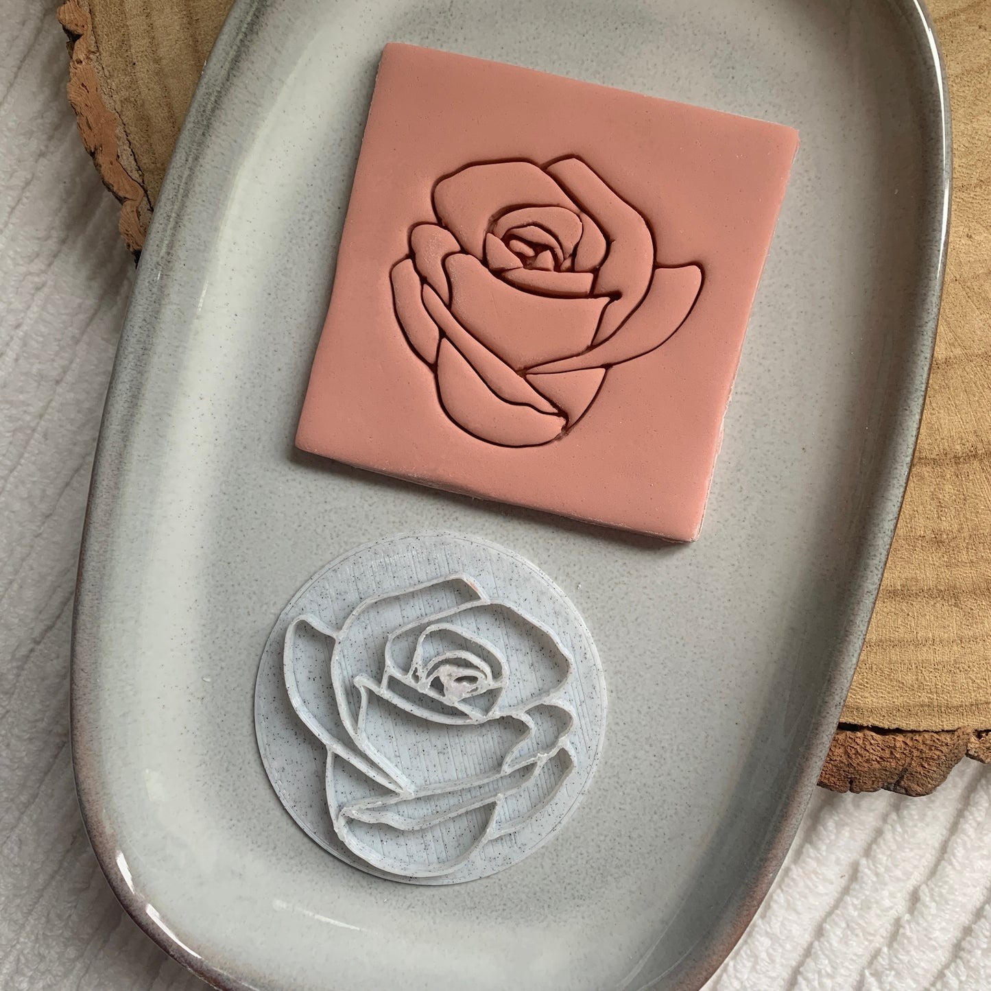 Rose - Imprint Stamp