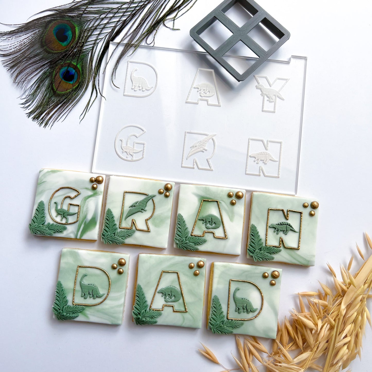 Dad. Grandad etc. Dinosaur Letters - Multi Embosser