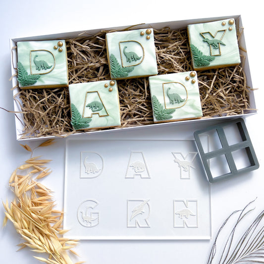 Dad. Grandad etc. Dinosaur Letters - Multi Embosser