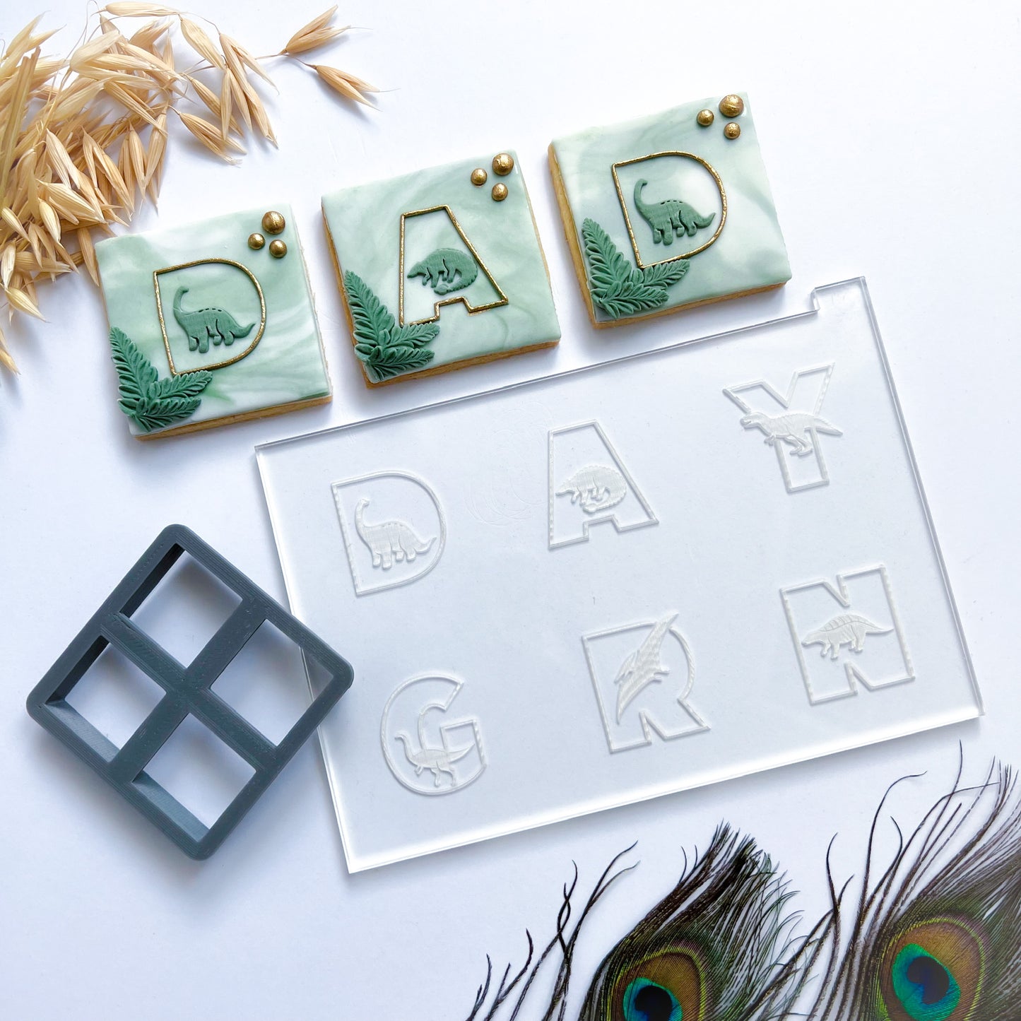 Dad. Grandad etc. Dinosaur Letters - Multi Embosser
