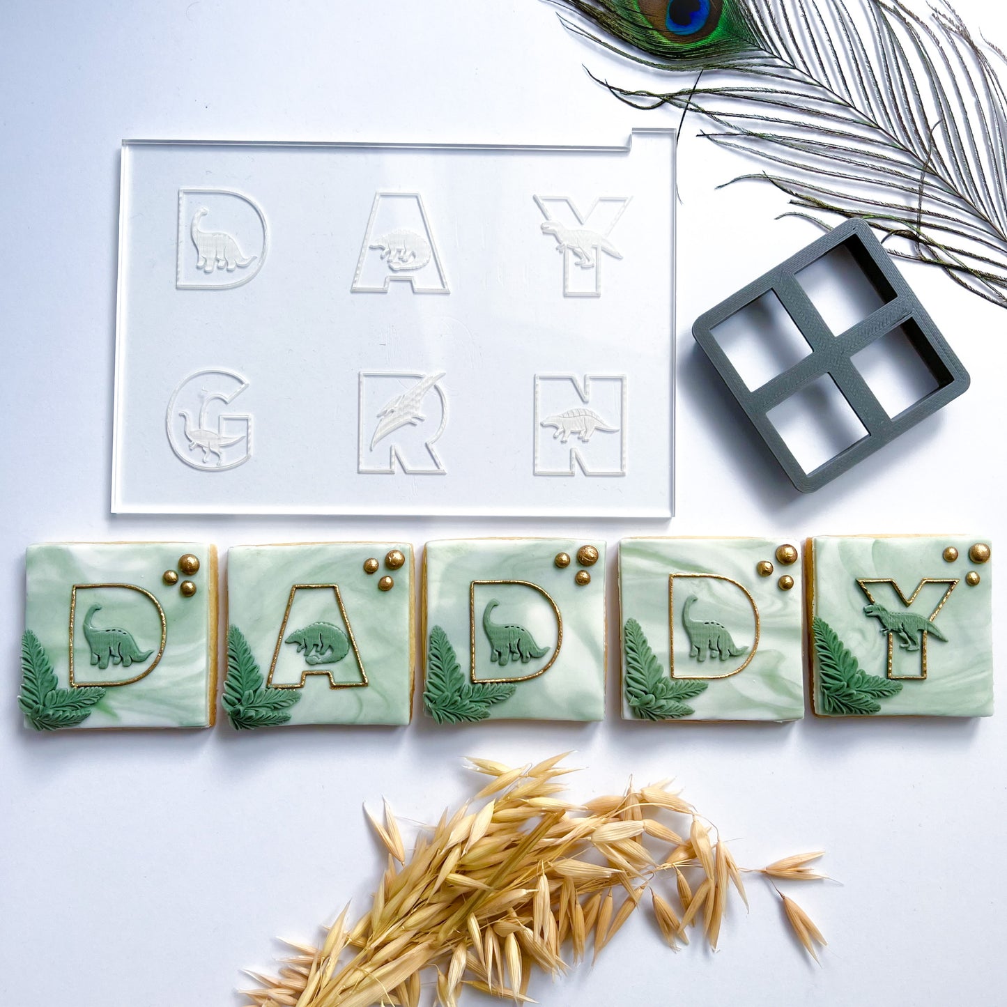 Dad. Grandad etc. Dinosaur Letters - Multi Embosser
