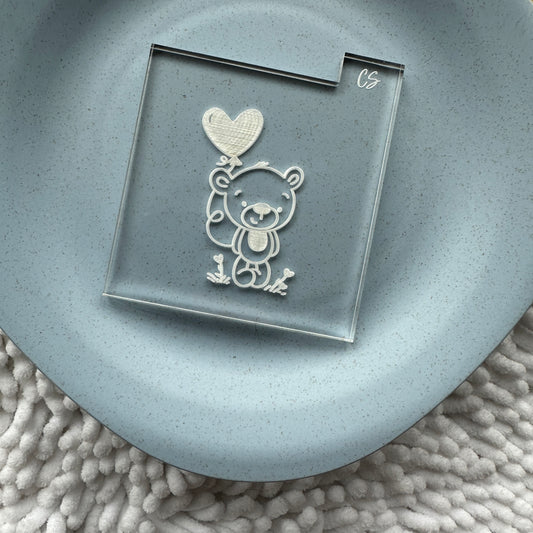 Teddy With A Heart Balloon