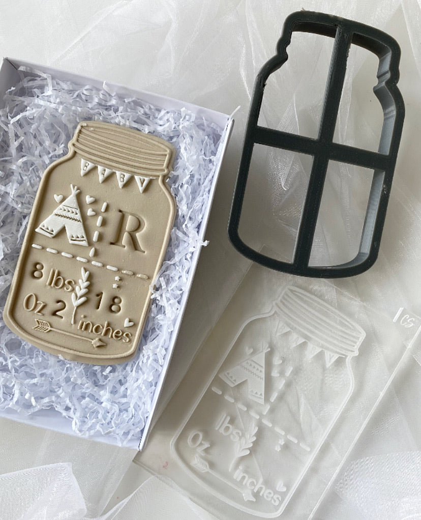 Mason Jar Baby Announcement