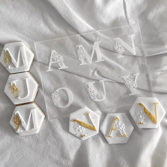 Mum Nan etc. Floral Letters - Multi Embosser