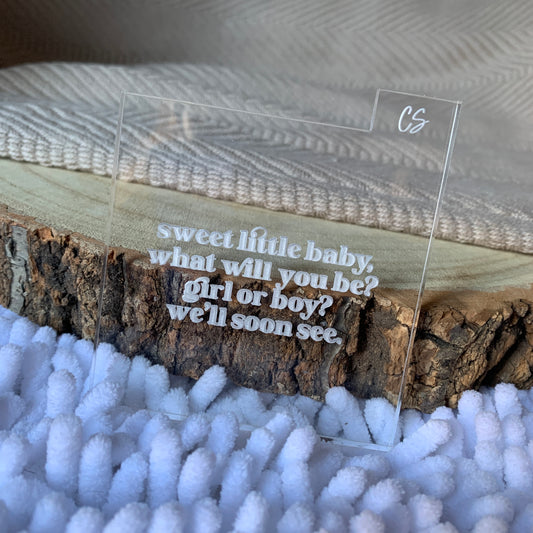 Sweet Little Baby What Will You Be?