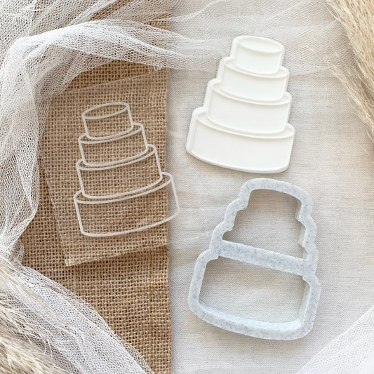 Four Tiered Plain Cake