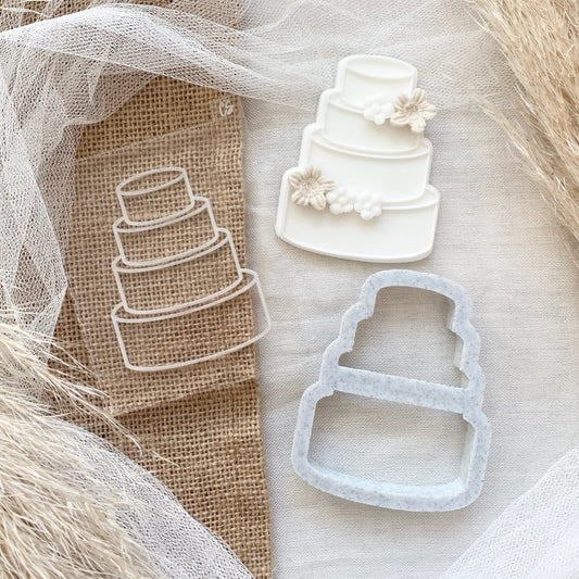 Four Tiered Plain Cake