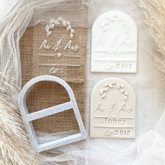 Mr & Mrs. Est. Blank Embosser