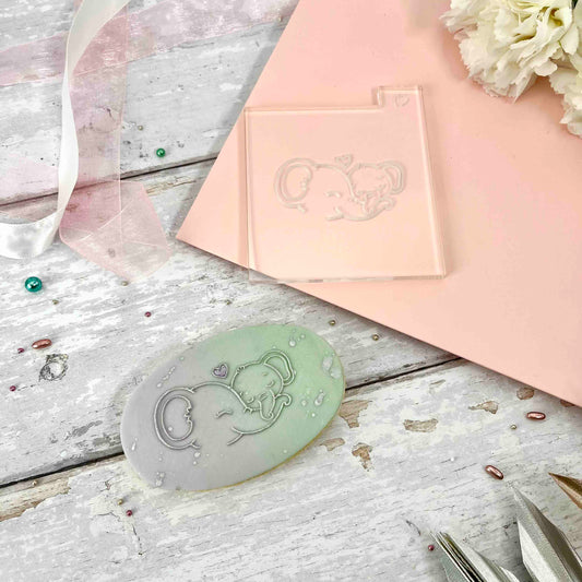 Adult & Baby Elephant