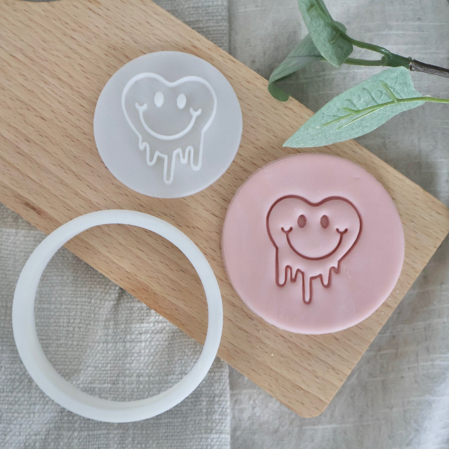 Melted Smiley Heart - Imprint Stamp