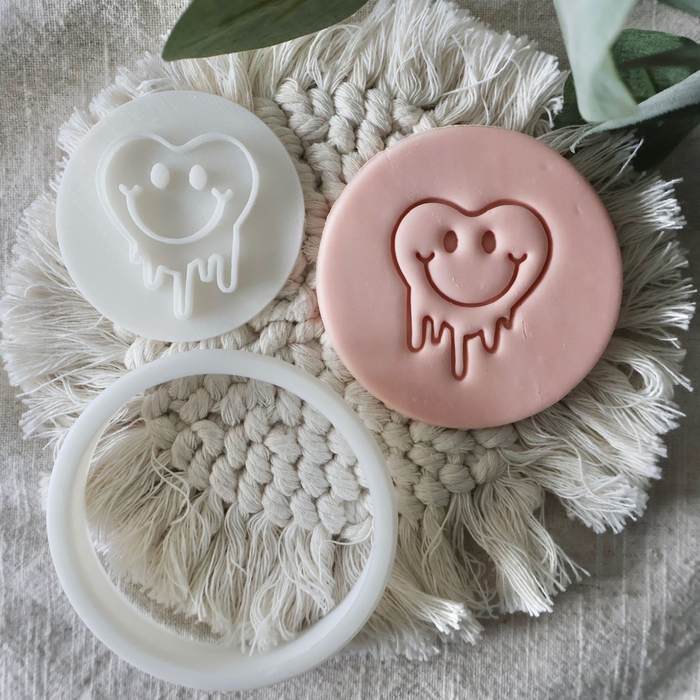 Melted Smiley Heart - Imprint Stamp