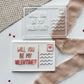 Will You Be My Valentine? Postcard